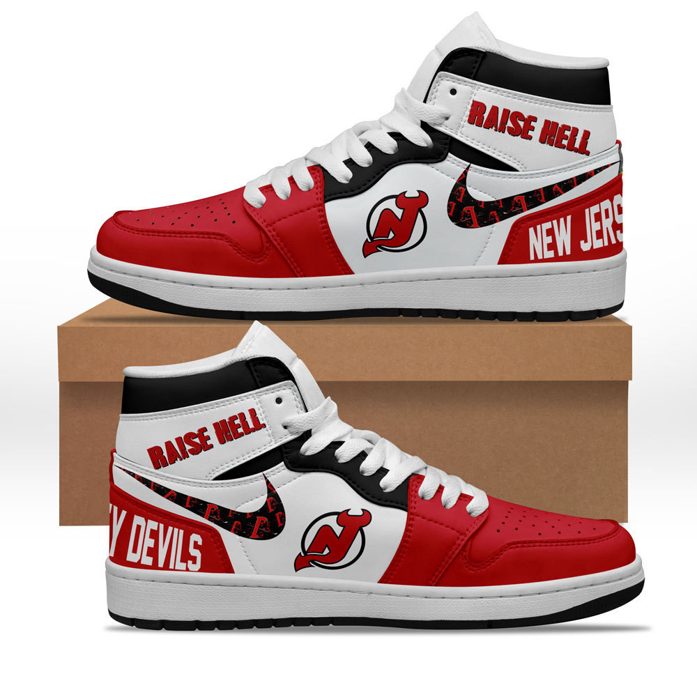 JWFancy New Jersey Devils AJ1 High Sneakers Shoes For Men And Women
