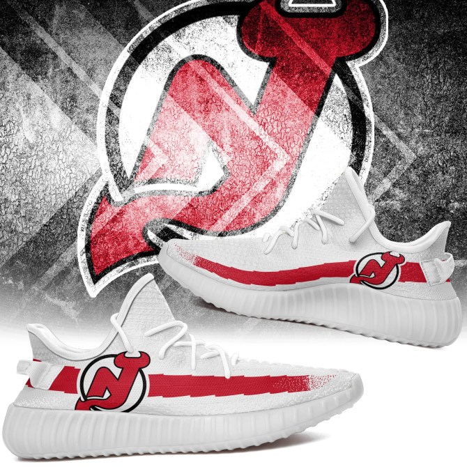 JWFancy New Jersey Devils Yeezy Boost Shoes For Men And Women