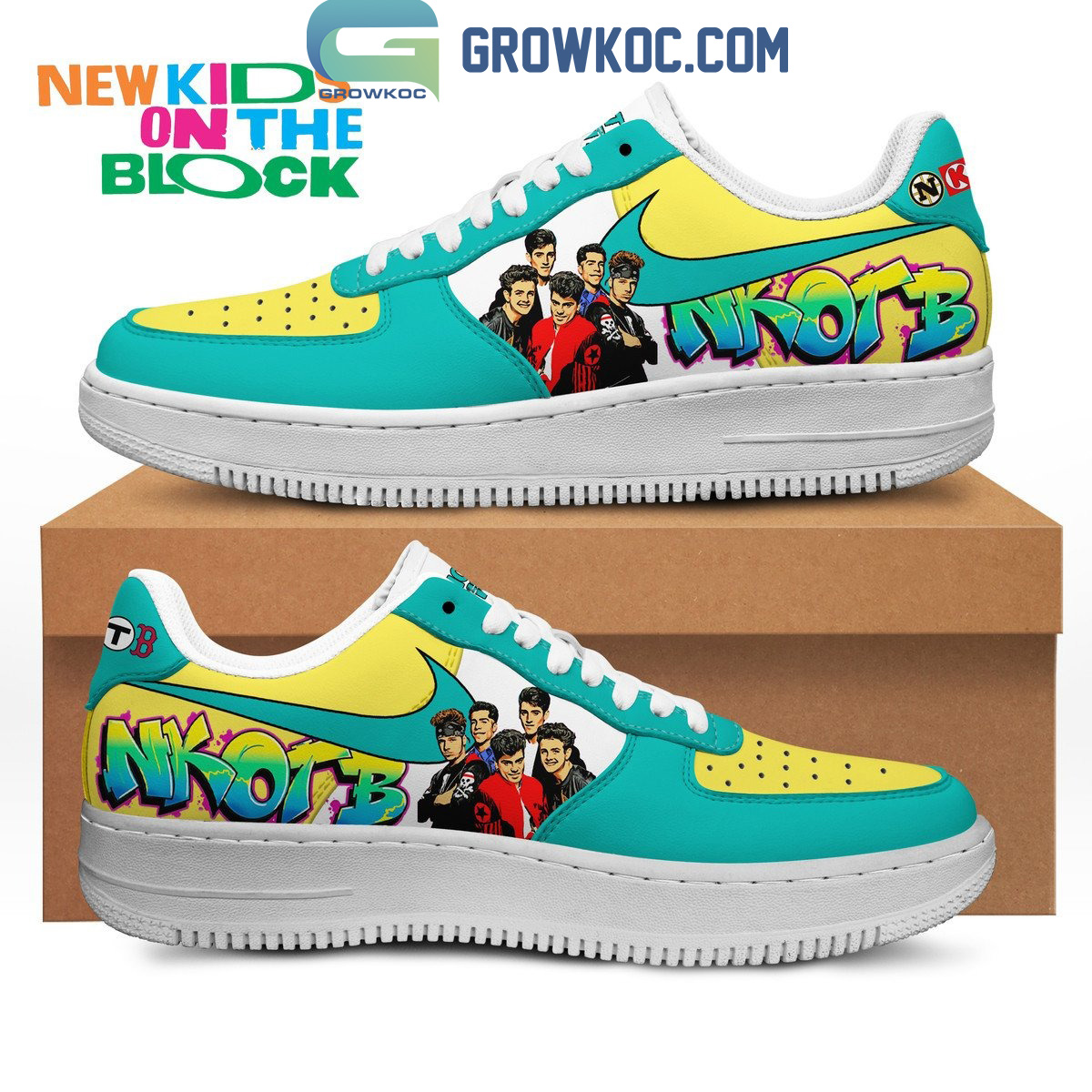JWFancy New Kids On The Block Air Low-Top Sneakers Shoes For Men And Women