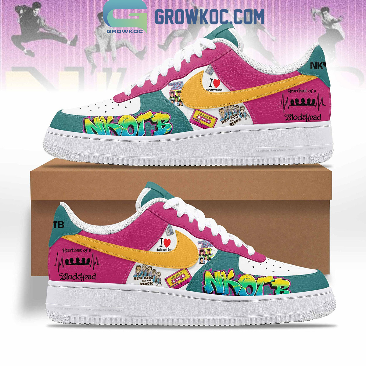JWFancy New Kids On The Block Air Low-Top Sneakers Shoes For Men And Women