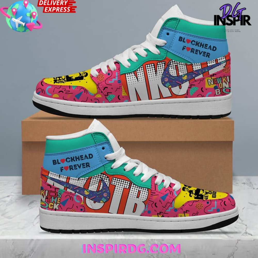 JWFancy New Kids On The Block AJ1 High Sneakers Shoes For Men And Women