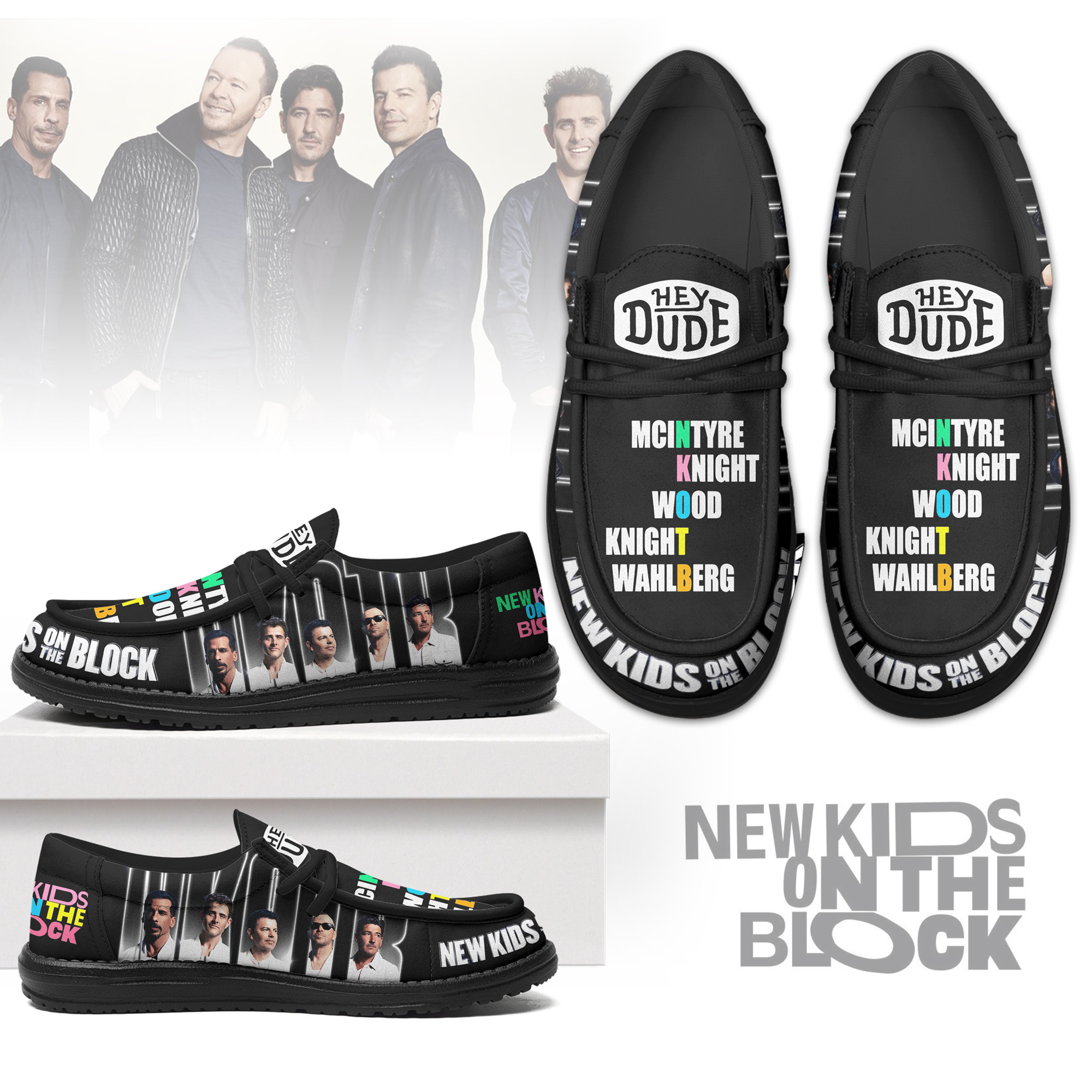 JWFancy New Kids on the Block – Custom Name Hey Dude
