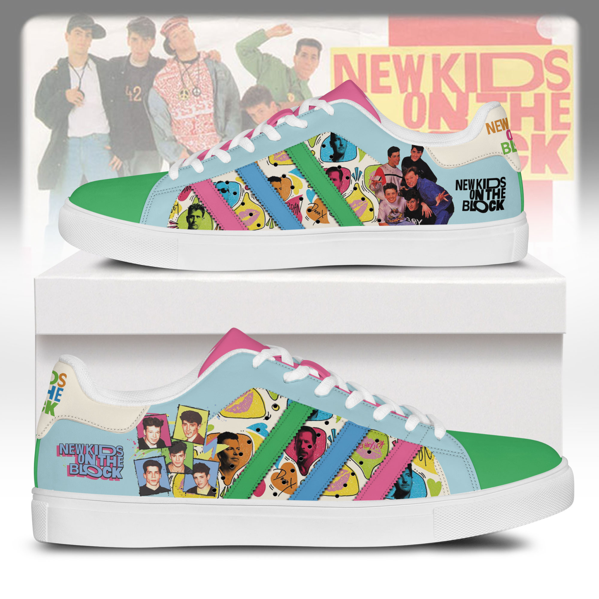 JWFancy New Kids On The Block Skate Stan Shoes Sneakes For Men And Women