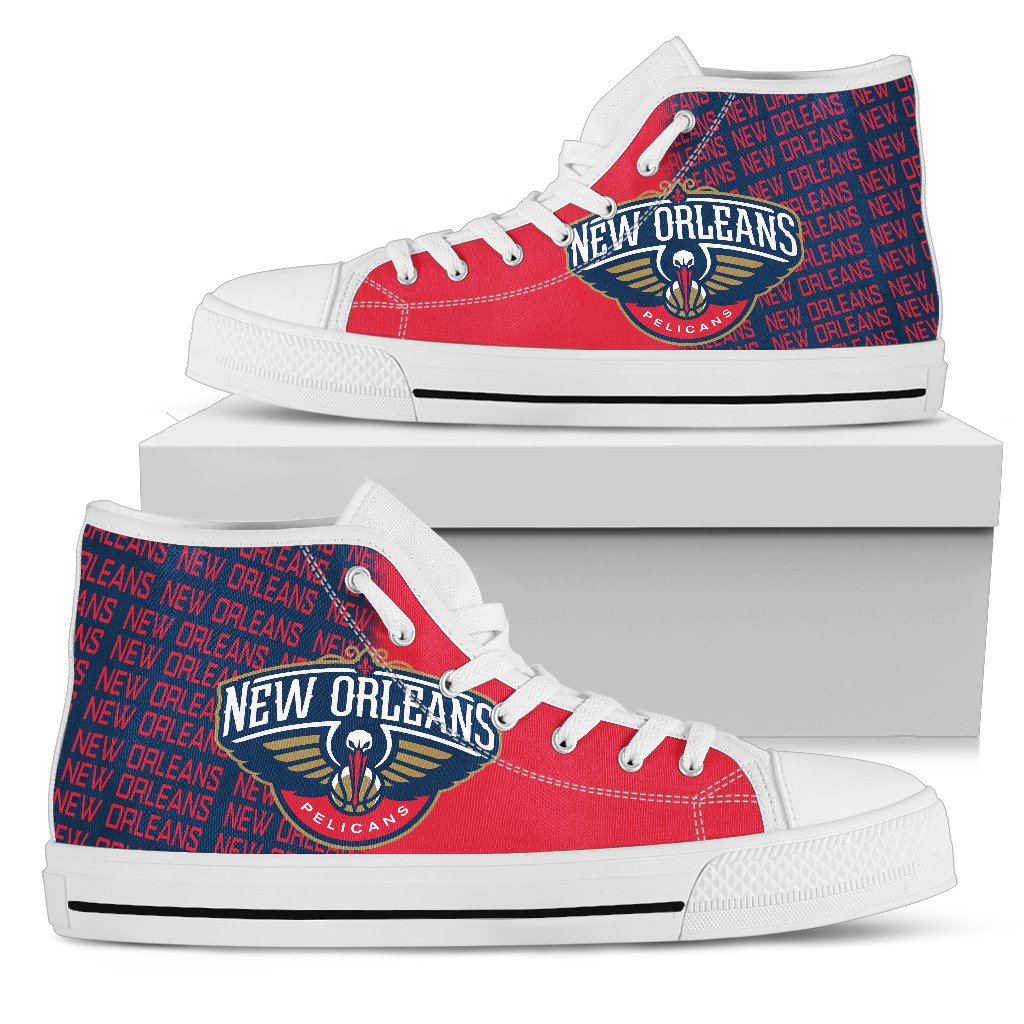 JWFancy New Orleans Pelicans High Top Canvas Sneakers Shoes For Men And Women
