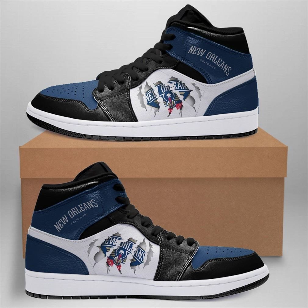JWFancy New Orleans Pelicans NBA AJ1 High Sneakers Shoes For Men And Women