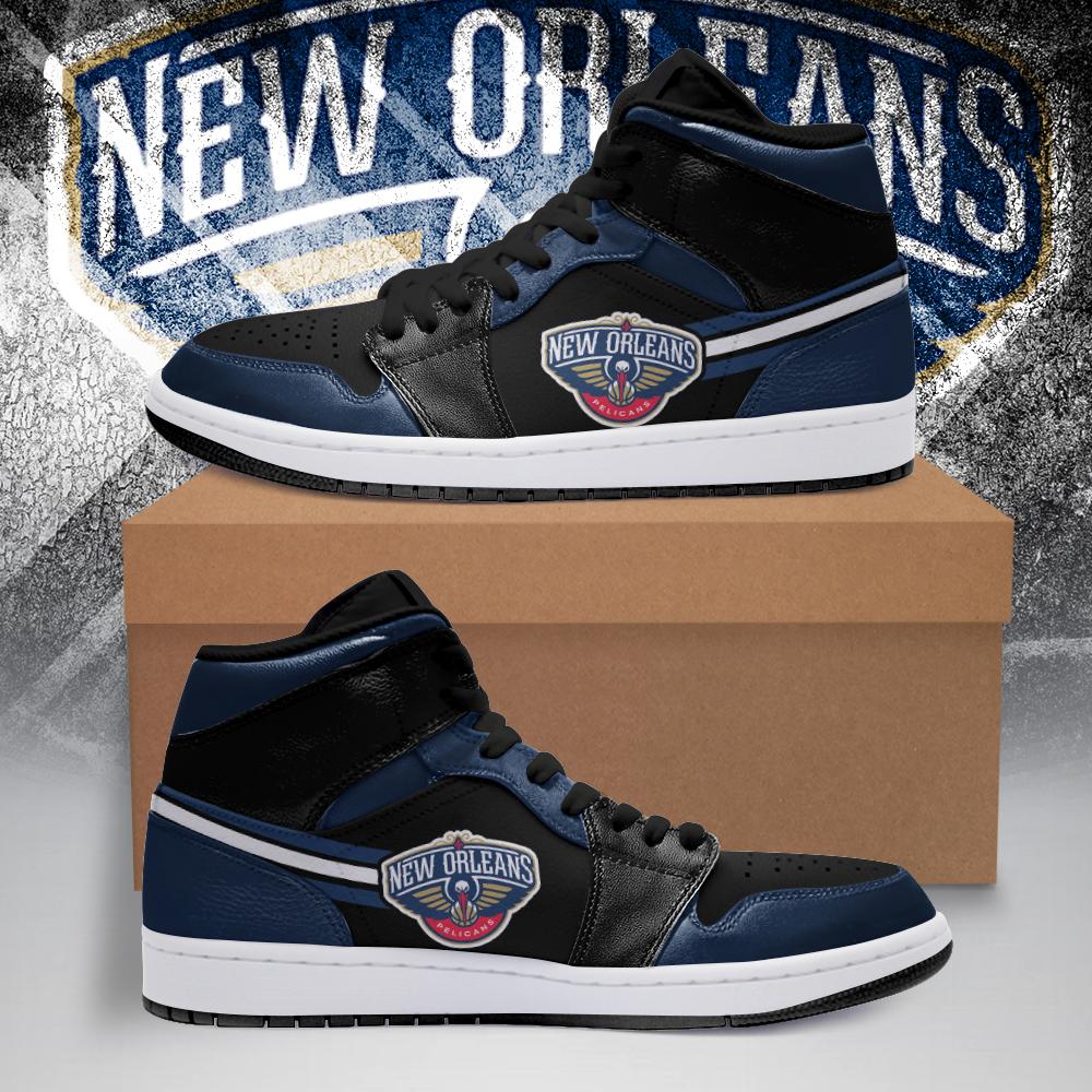 JWFancy New Orleans Pelicans NBA AJ1 High Sneakers Shoes For Men And Women