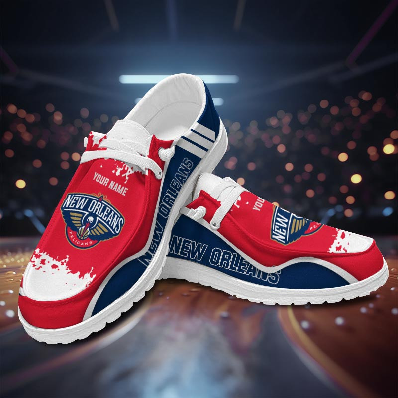 JWFancy New Orleans Pelicanss Hey Dude Shoes Wally Men's Lace Up Loafers Comfortable For Men And Women