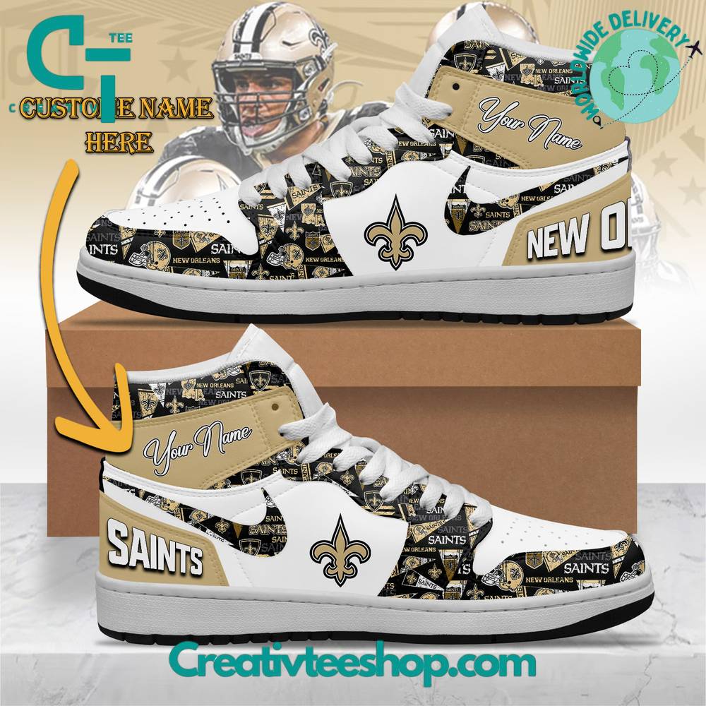 JWFancy New Orleans Saints AJ1 High Sneakers Shoes For Men And Women