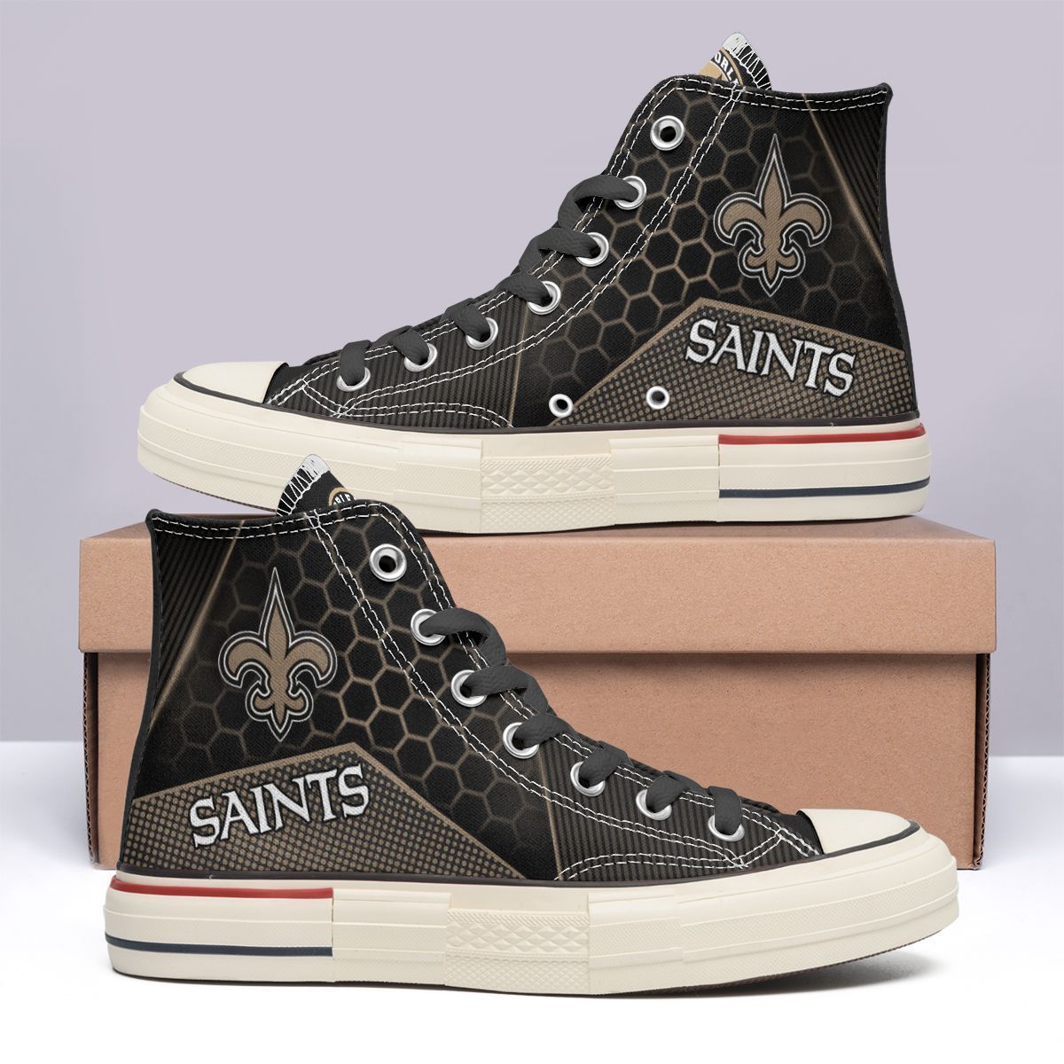 JWFancy New Orleans Saints High Top Canvas Sneakers Shoes For Men And Women