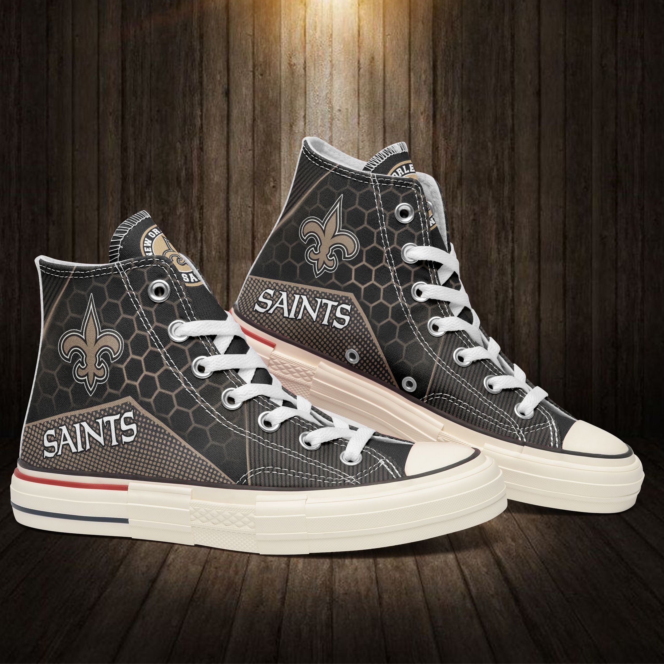 JWFancy New Orleans Saints High Top Canvas Sneakers Shoes For Men And Women