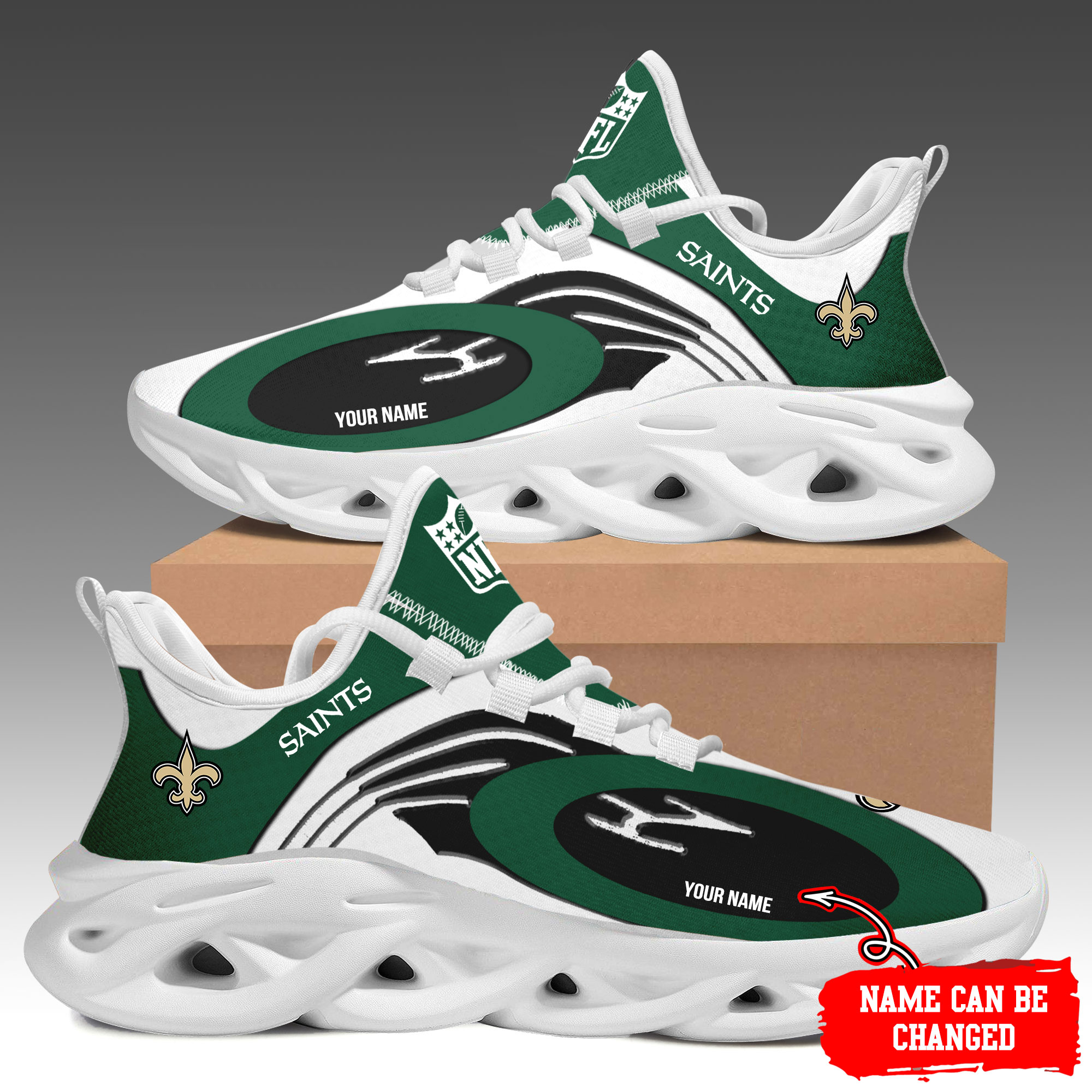 JWFancy New Orleans Saints Max Soul Shoes Sneakers For Men And Women