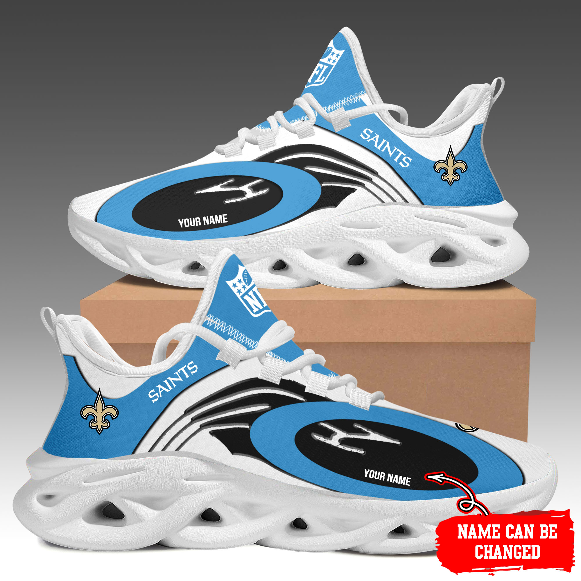 JWFancy New Orleans Saints Max Soul Shoes Sneakers For Men And Women