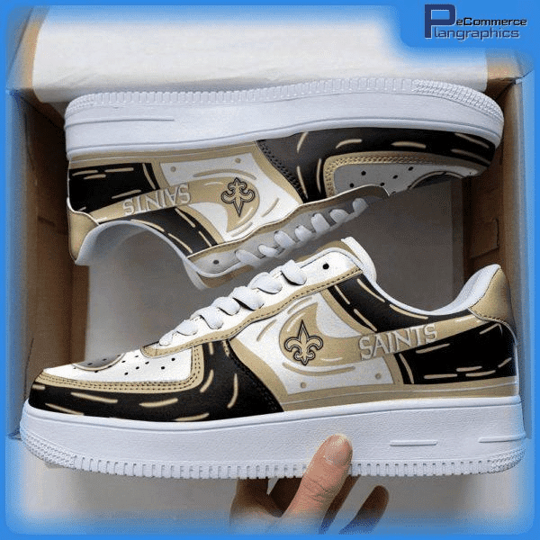 JWFancy New Orleans Saints NFL Air Low-Top Sneakers Shoes For Men And Women