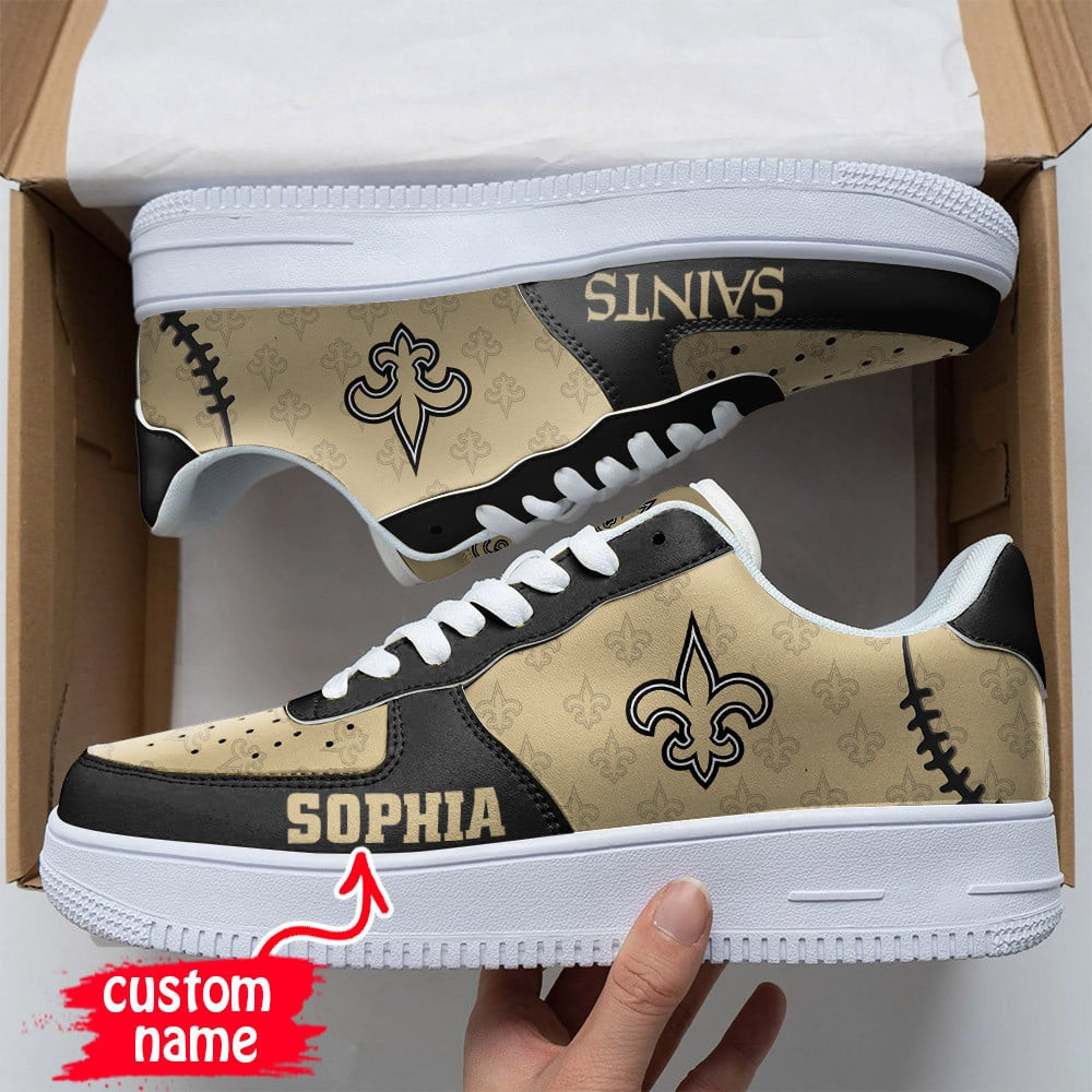 JWFancy New Orleans Saints NFL Air Low-Top Sneakers Shoes For Men And Women