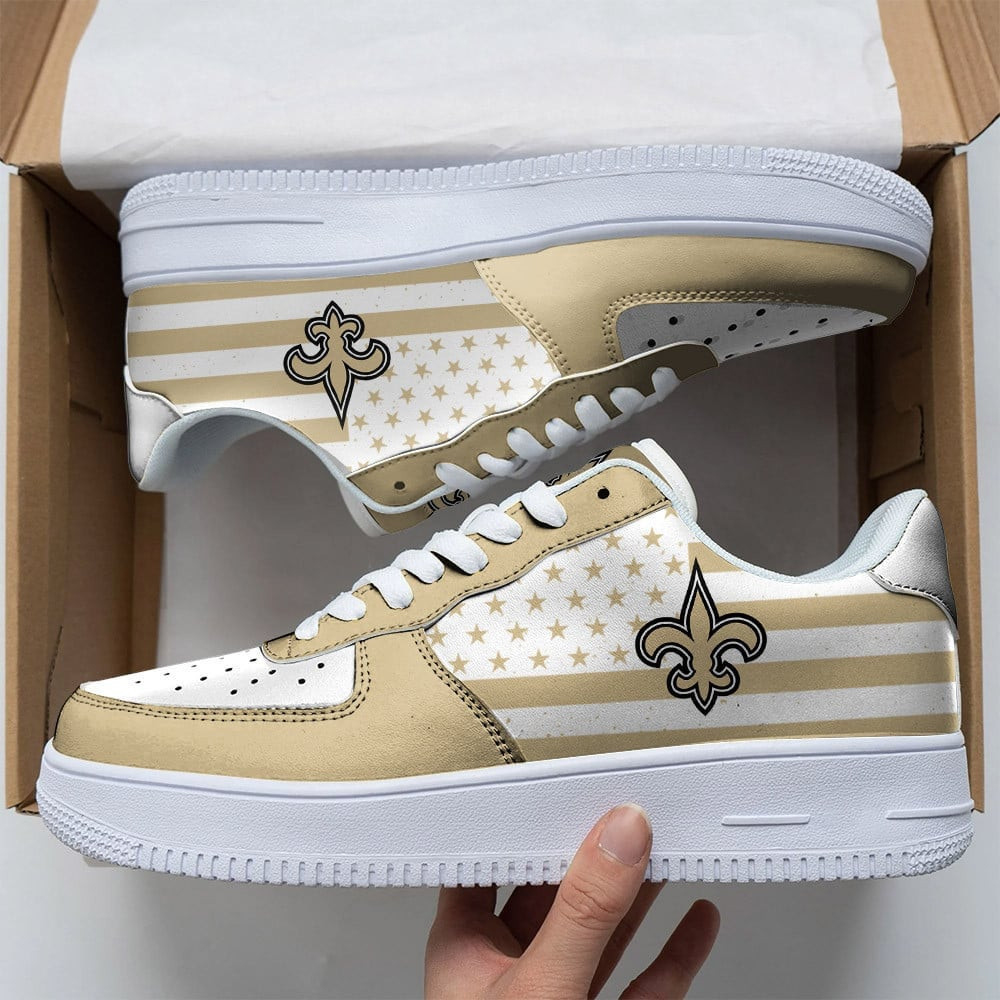 JWFancy New Orleans Saints NFL Air Low-Top Sneakers Shoes For Men And Women