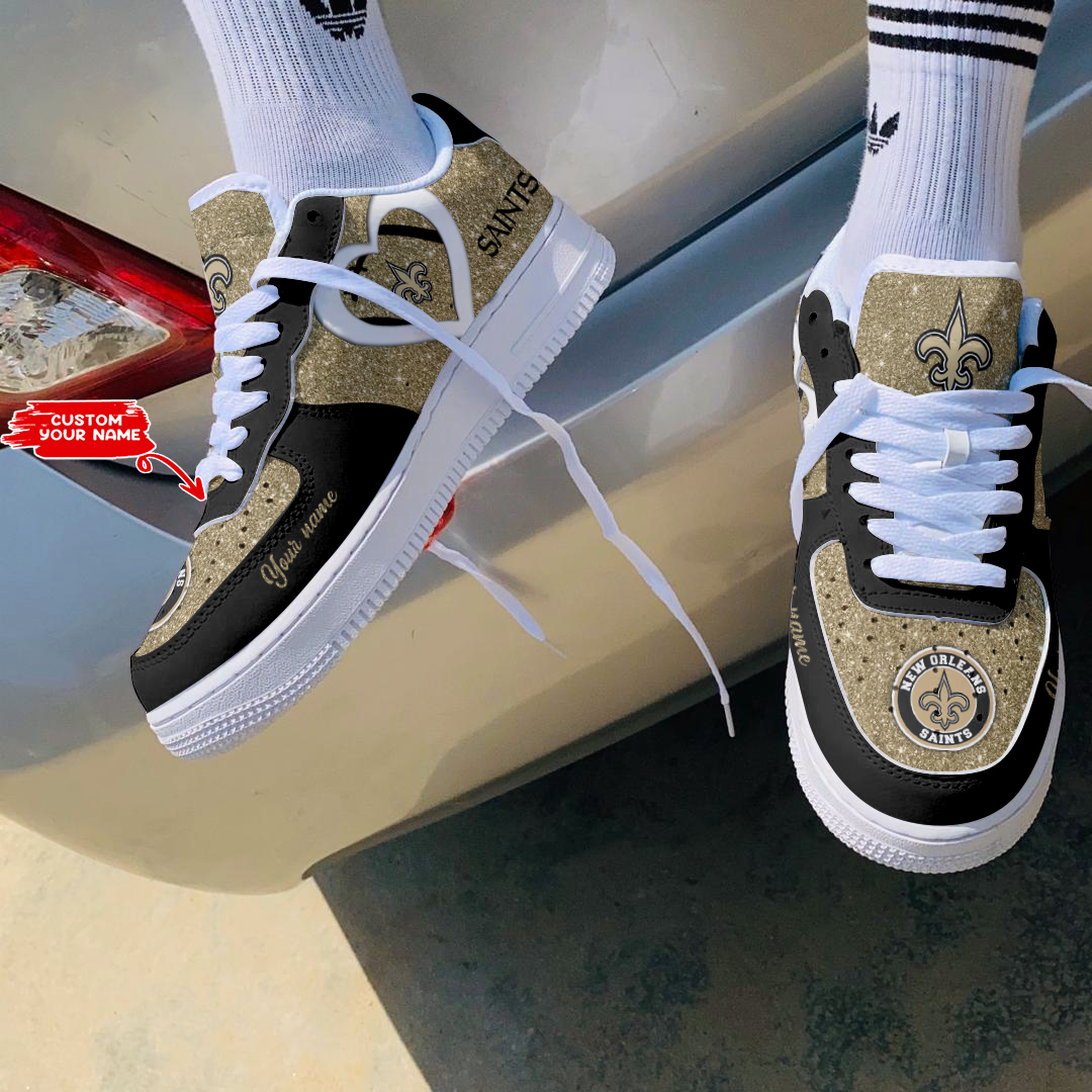 JWFancy New Orleans Saints NFL Air Low-Top Sneakers Shoes For Men And Women