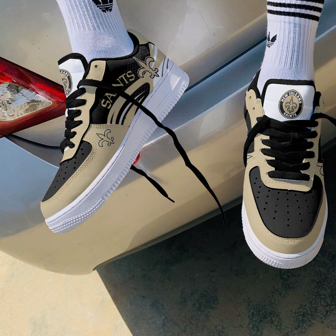 JWFancy New Orleans Saints NFL Air Low-Top Sneakers Shoes For Men And Women
