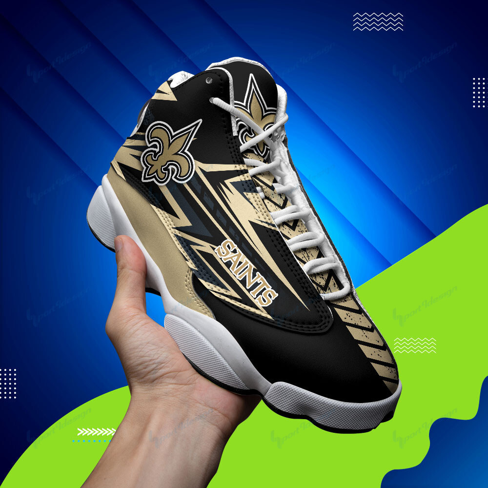 JWFancy New Orleans Saints NFL AJ13 Sneakers Shoes For Men And Women