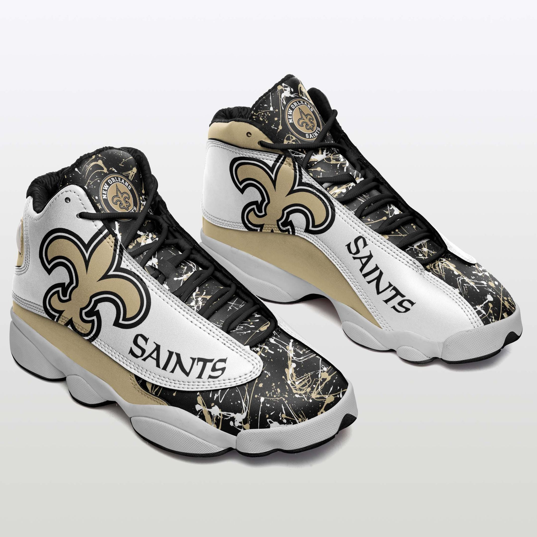 JWFancy New Orleans Saints NFL AJ13 Sneakers Shoes For Men And Women