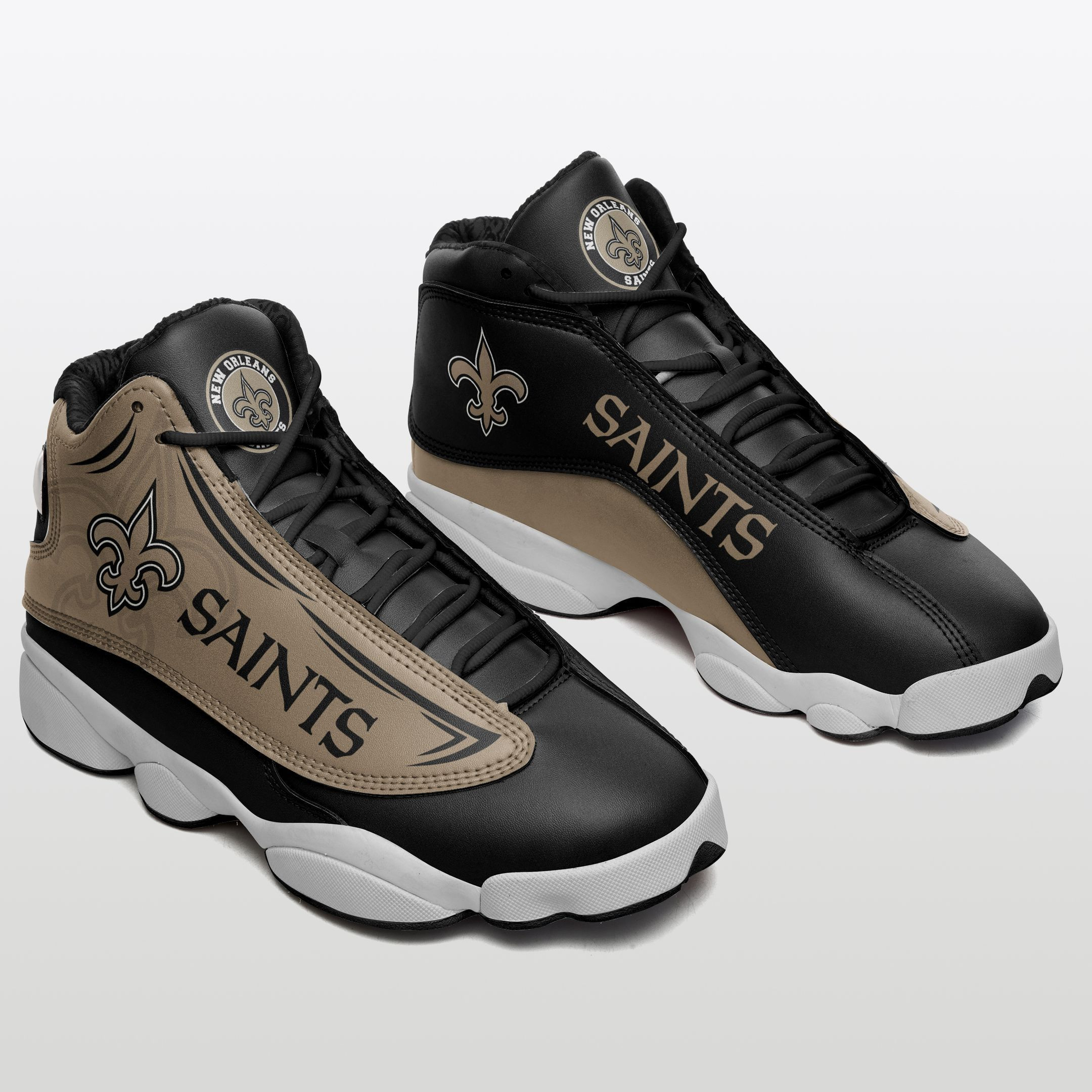 JWFancy New Orleans Saints NFL AJ13 Sneakers Shoes For Men And Women