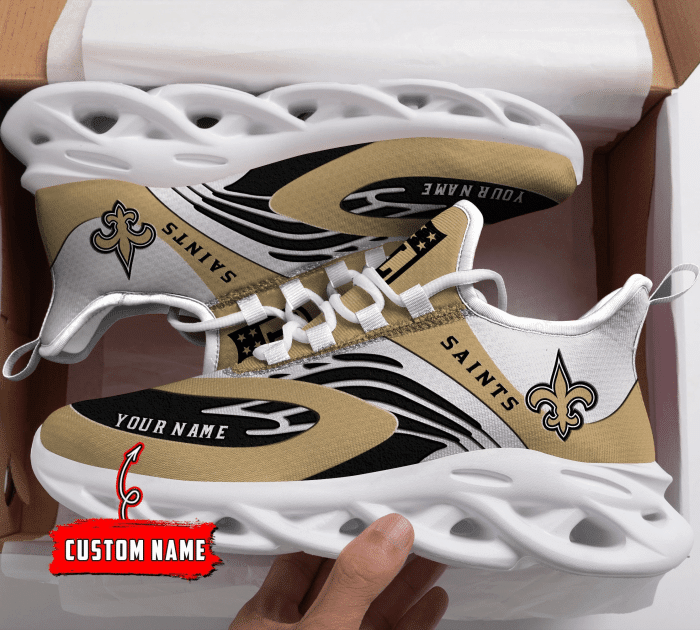 JWFancy New Orleans Saints NFL Max Soul Shoes Sneakers For Men And Women