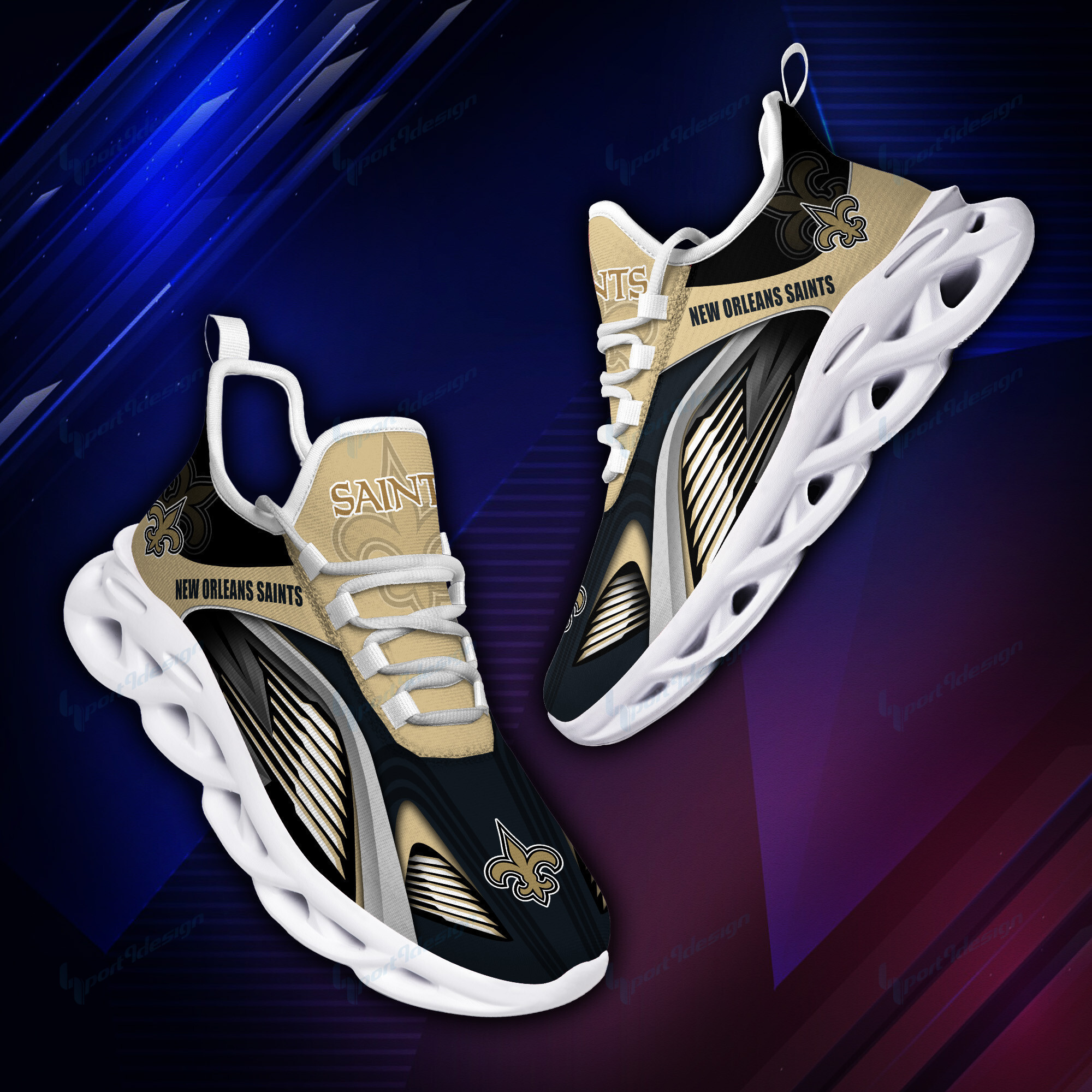 JWFancy New Orleans Saints NFL Max Soul Shoes Sneakers For Men And Women