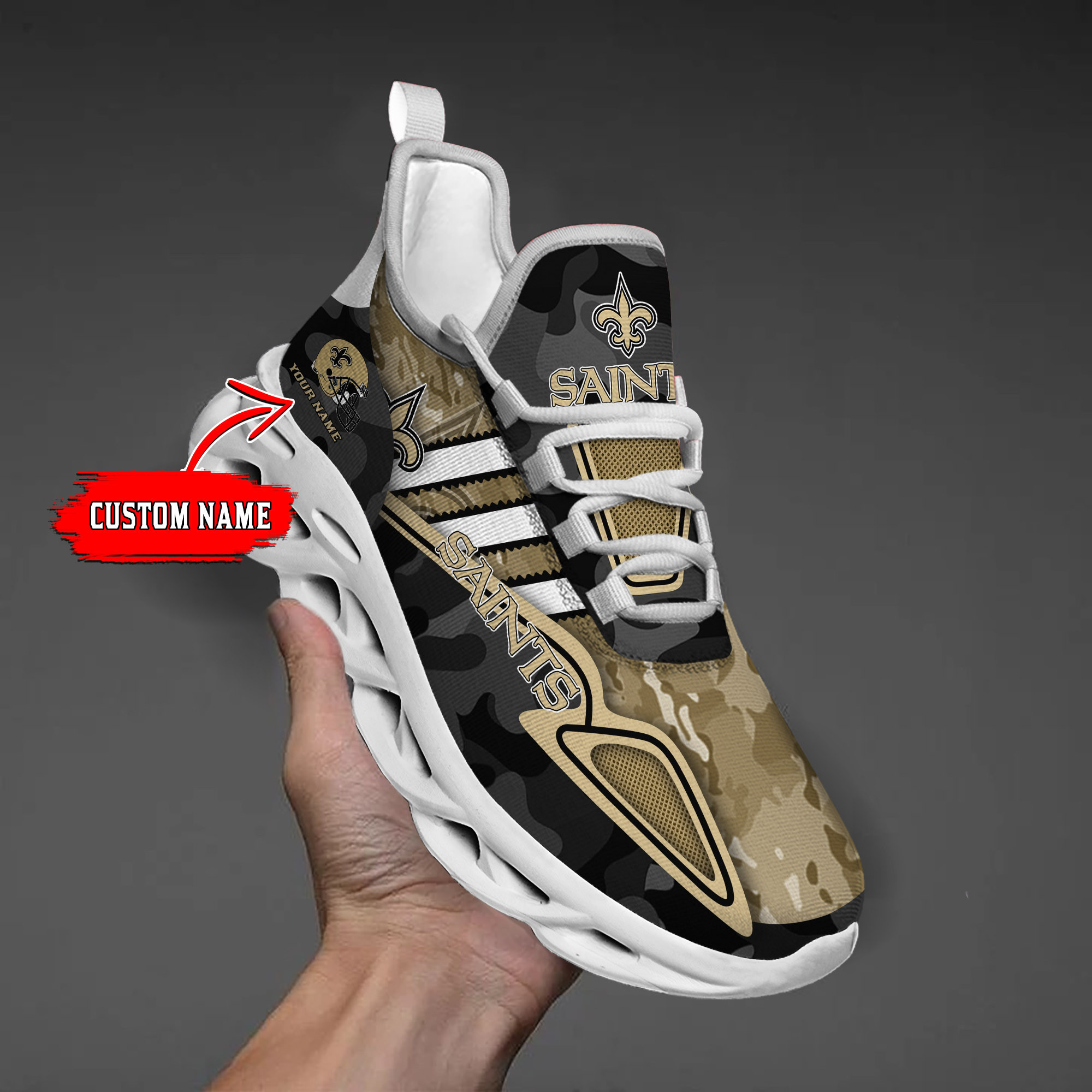 JWFancy New Orleans Saints NFL Max Soul Shoes Sneakers For Men And Women