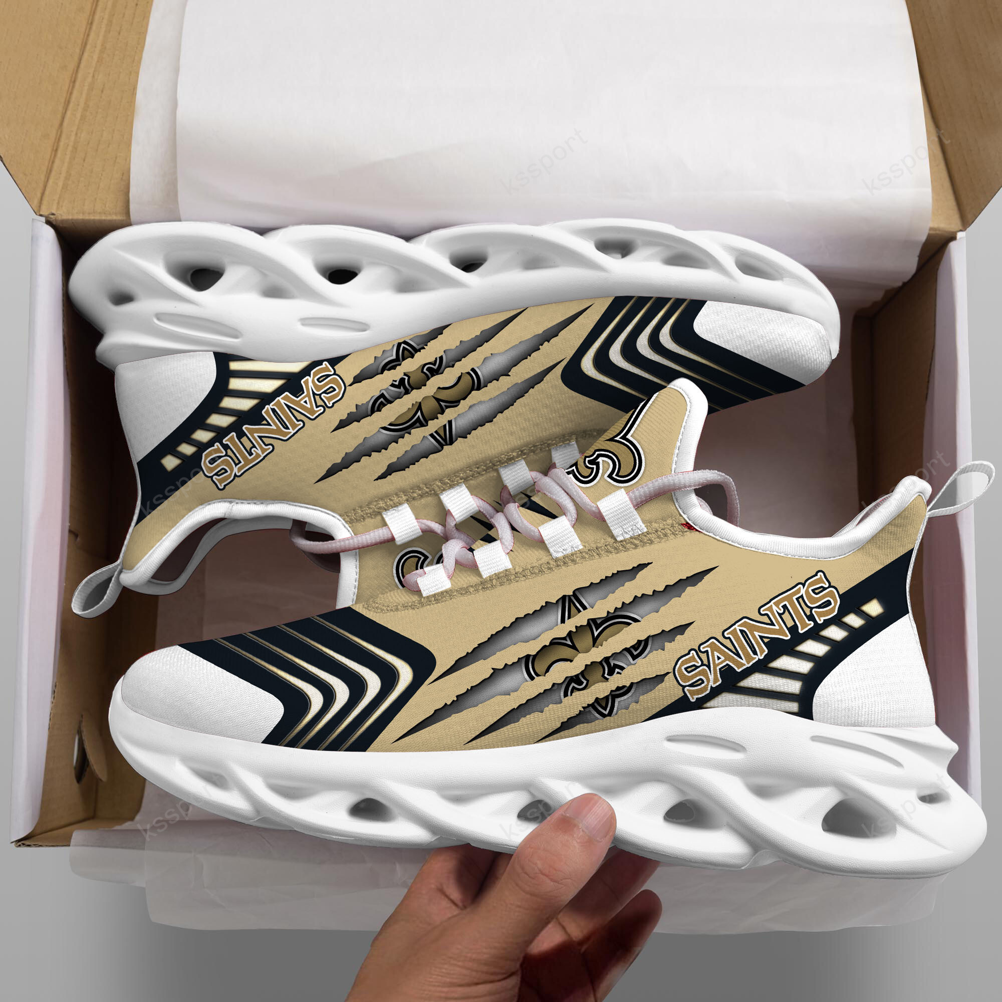 JWFancy New Orleans Saints NFL Max Soul Shoes Sneakers For Men And Women