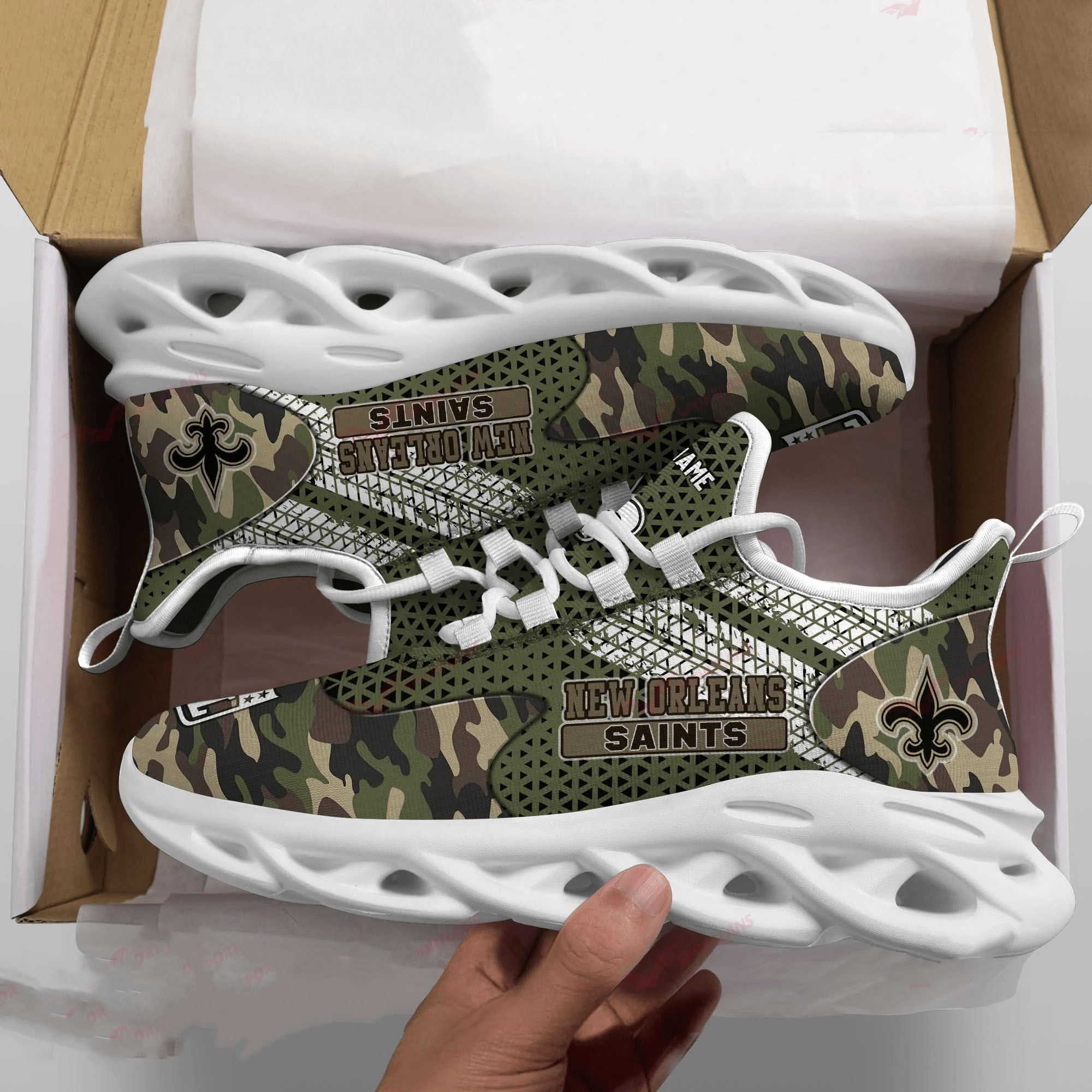 JWFancy New Orleans Saints NFL Max Soul Shoes Sneakers For Men And Women