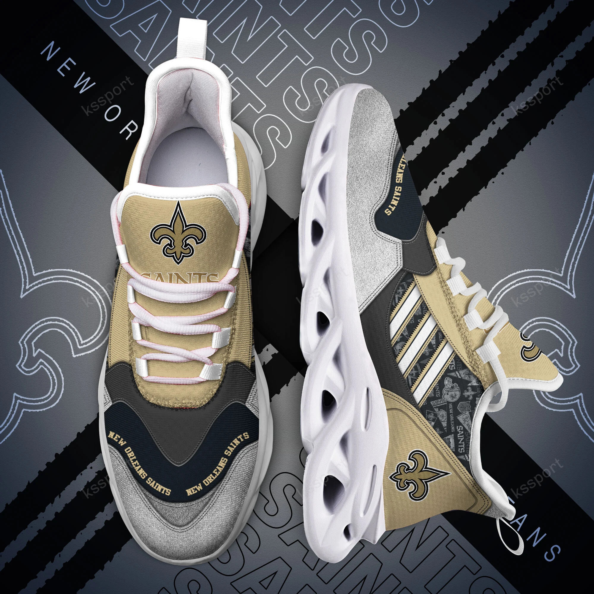 JWFancy New Orleans Saints NFL Max Soul Shoes Sneakers For Men And Women