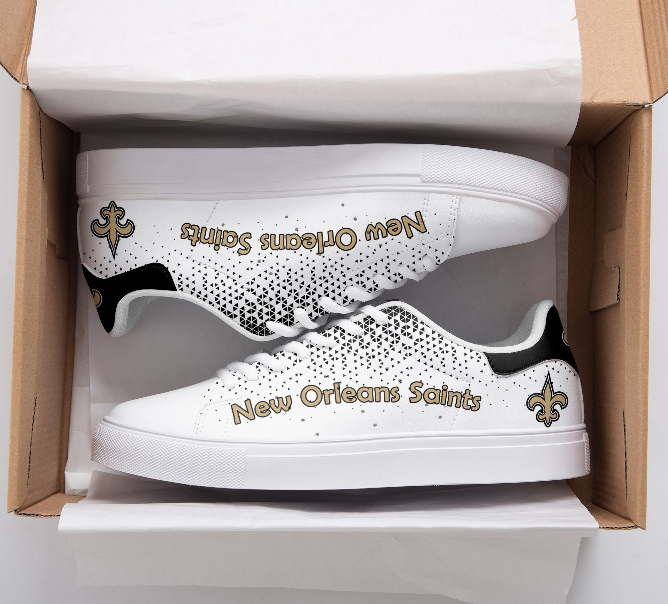 JWFancy New Orleans Saints Skate Stan Shoes Sneakes For Men And Women
