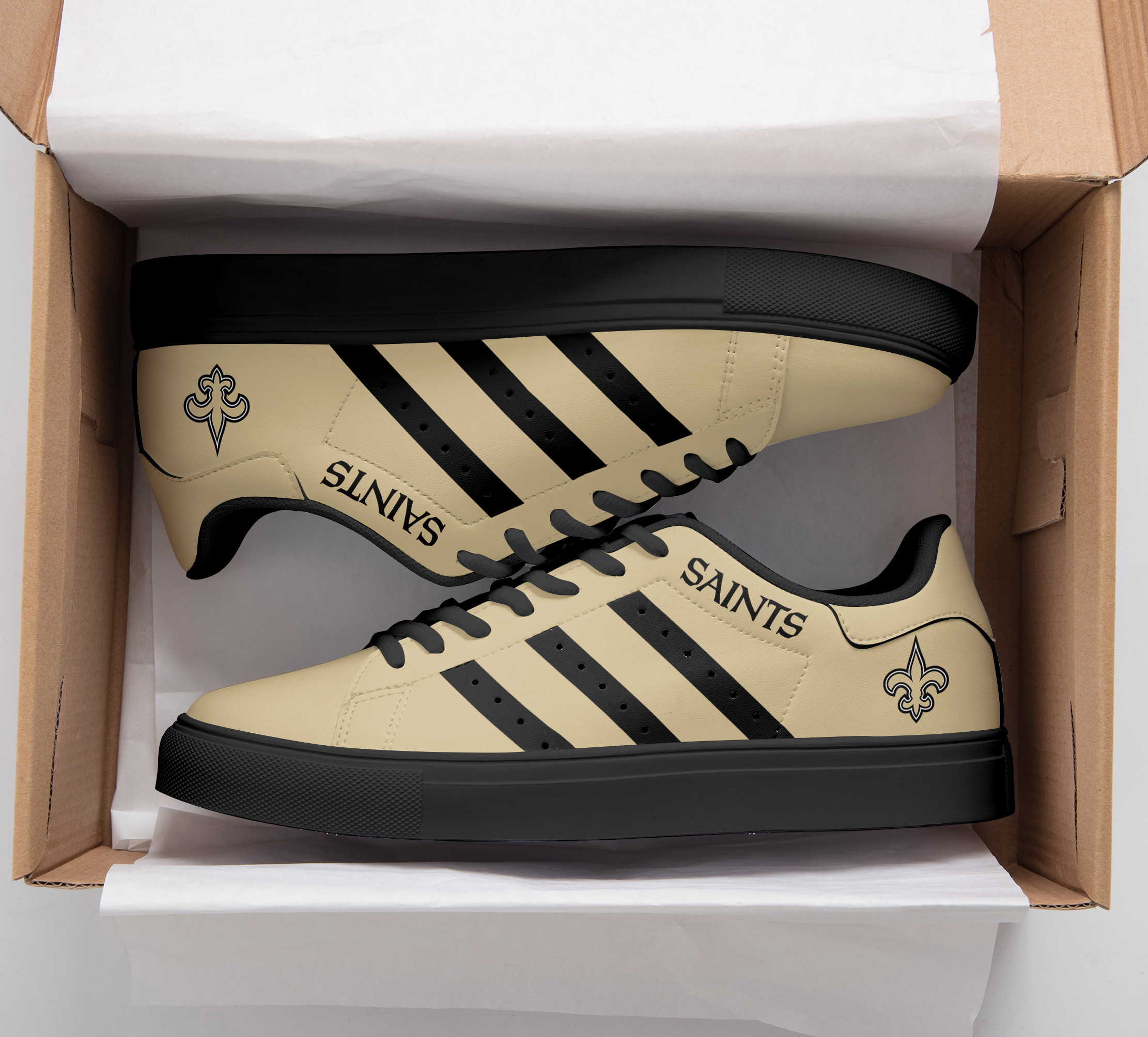 JWFancy New Orleans Saints Skate Stan Shoes Sneakes For Men And Women