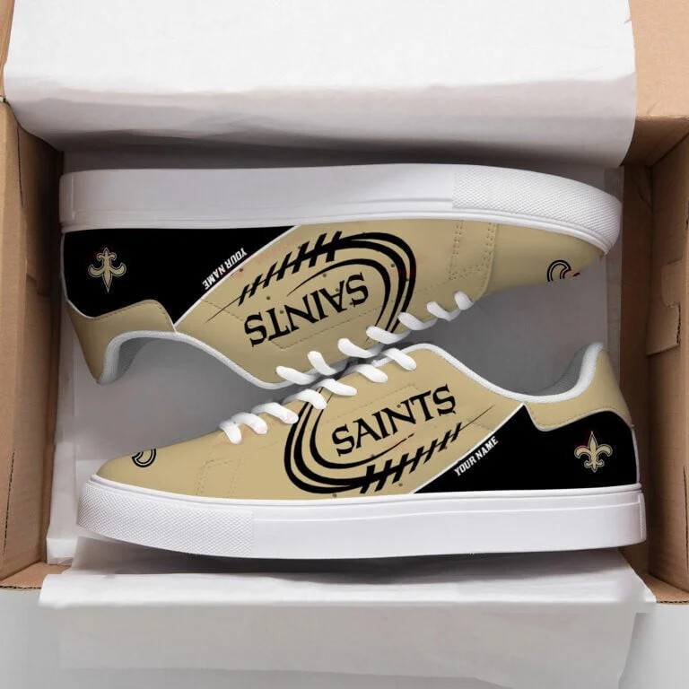 JWFancy New Orleans Saints Skate Stan Shoes Sneakes For Men And Women