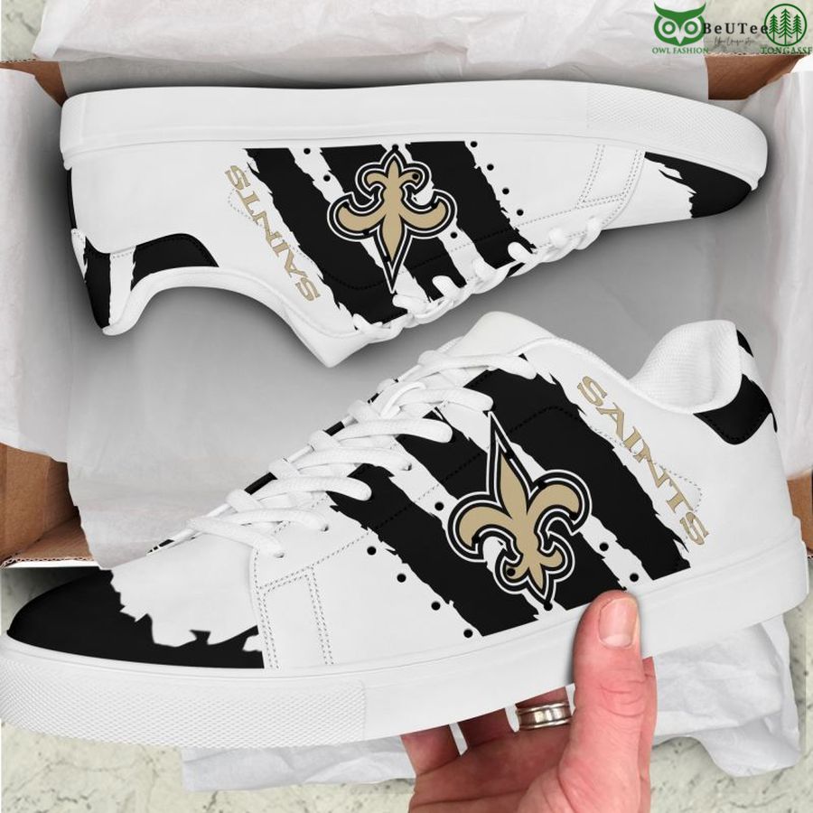 JWFancy New Orleans Saints Skate Stan Shoes Sneakes For Men And Women