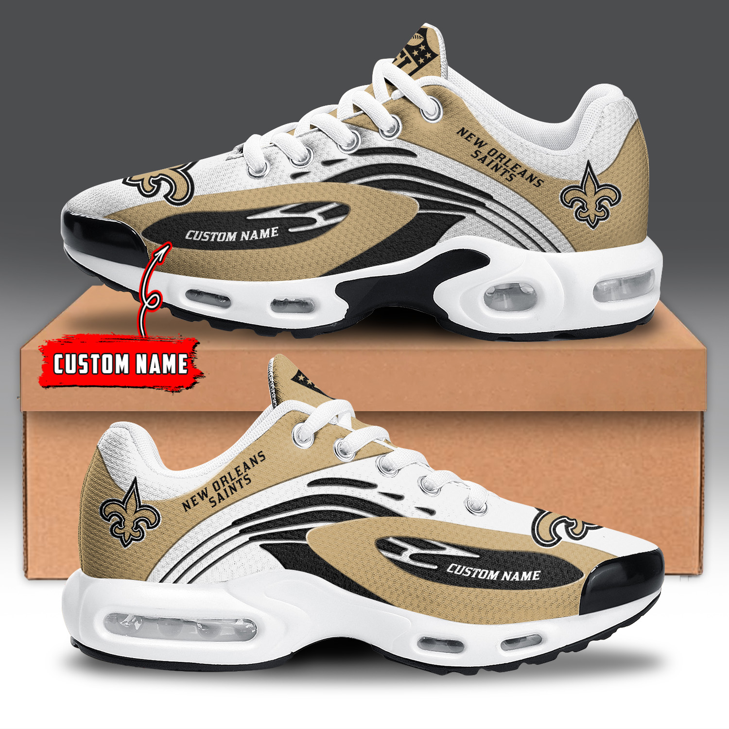 JWFancy New Orleans Saints TN Shoes Sneakers For Men And Women