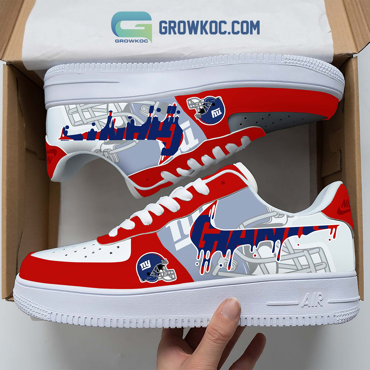 JWFancy New York Giants Air Low-Top Sneakers Shoes For Men And Women