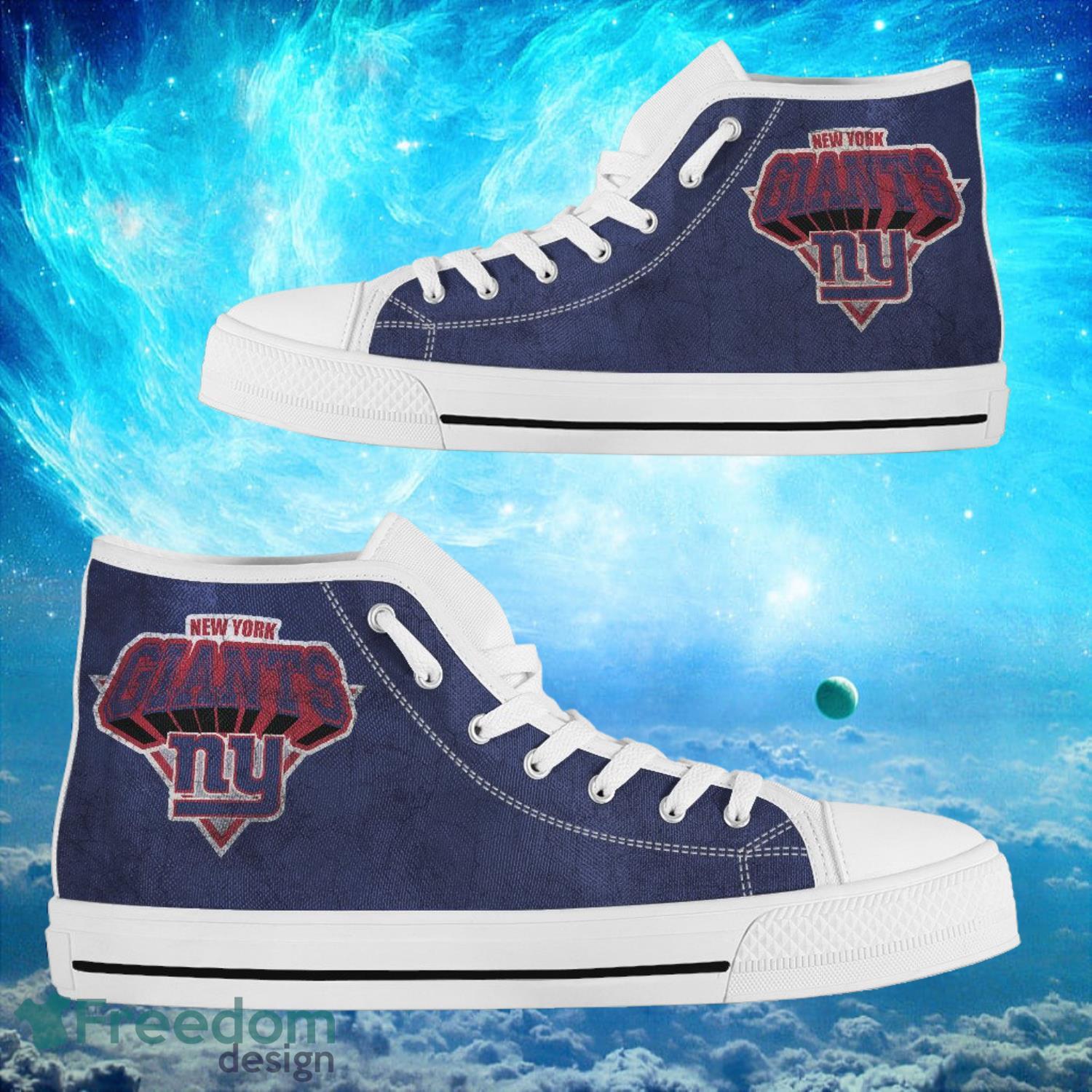 JWFancy New York Giants High Top Canvas Sneakers Shoes For Men And Women