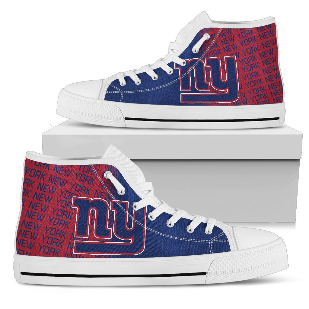 JWFancy New York Giants High Top Canvas Sneakers Shoes For Men And Women