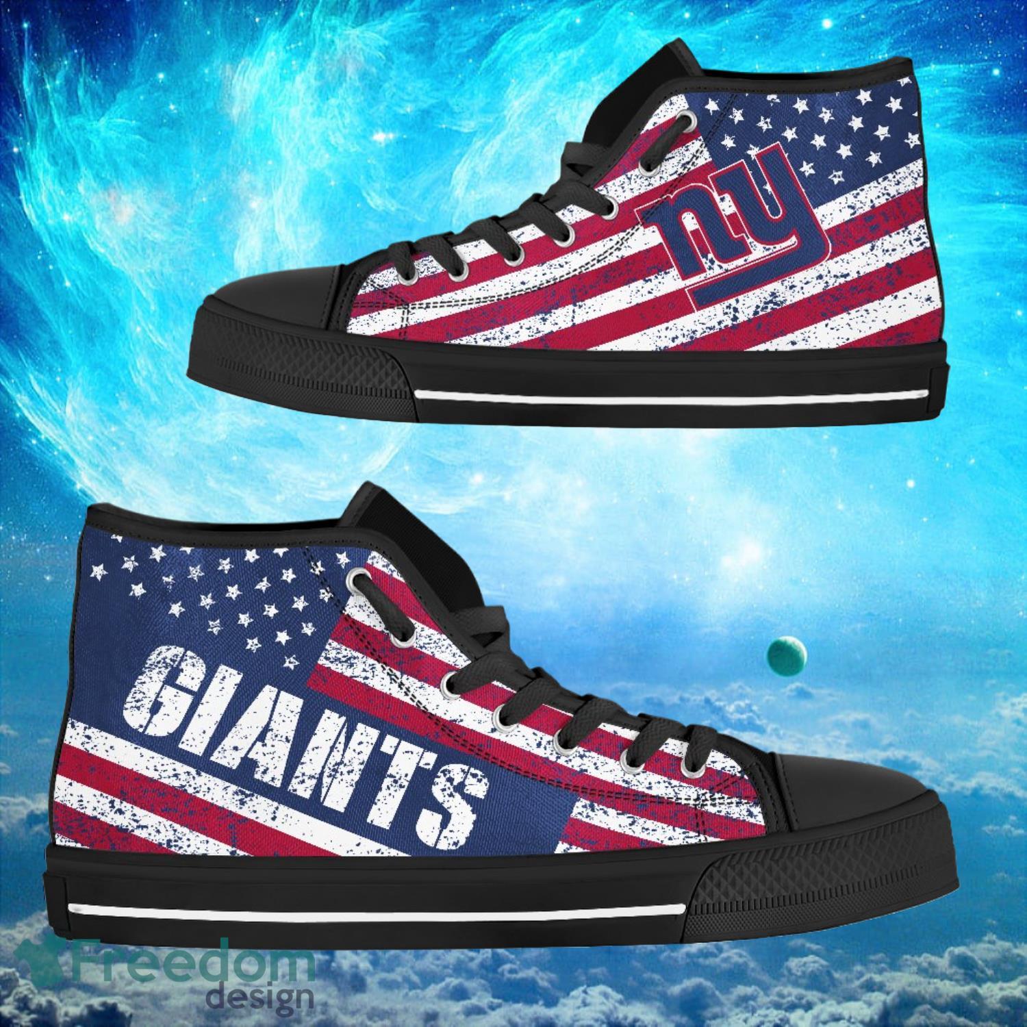 JWFancy New York Giants High Top Canvas Sneakers Shoes For Men And Women