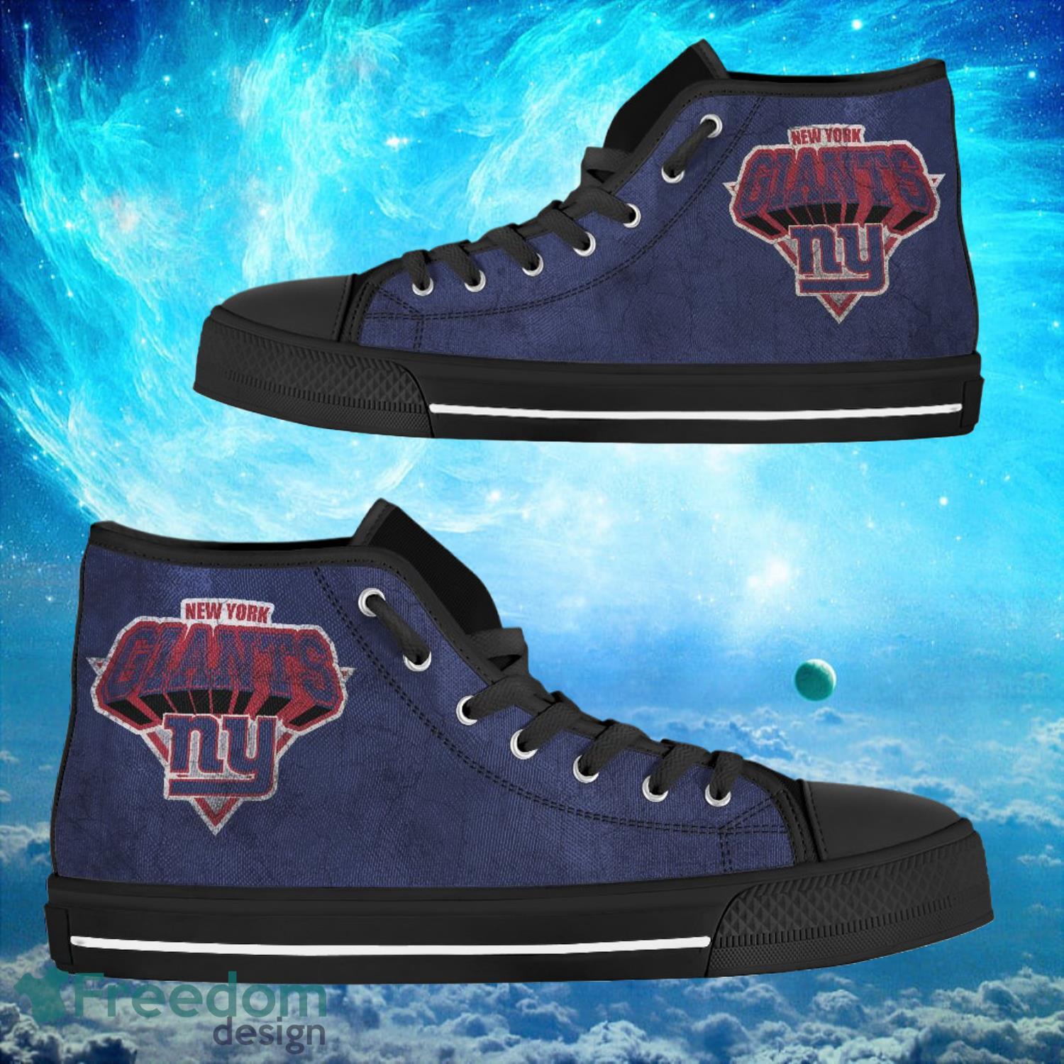 JWFancy New York Giants High Top Canvas Sneakers Shoes For Men And Women