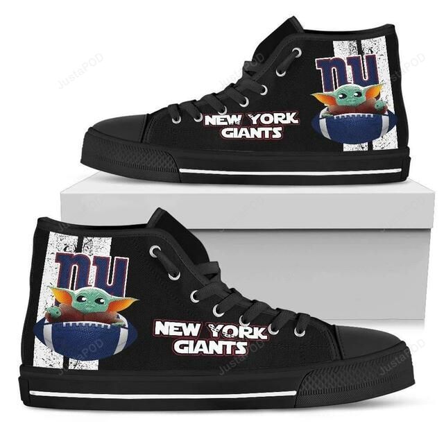 JWFancy New York Giants High Top Canvas Sneakers Shoes For Men And Women