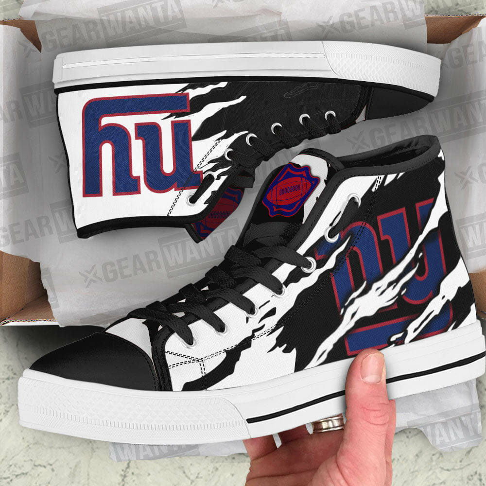 JWFancy New York Giants High Top Canvas Sneakers Shoes For Men And Women