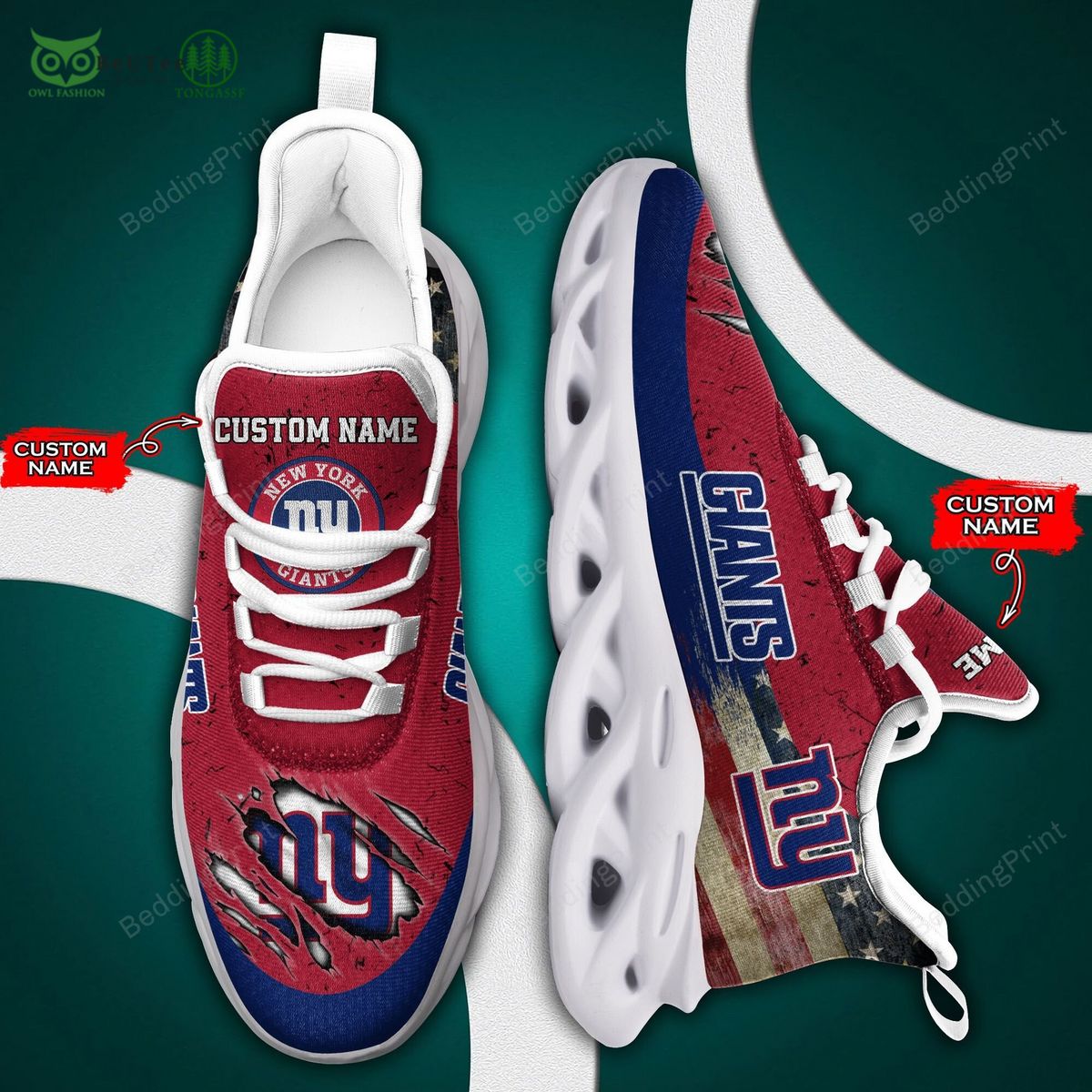 JWFancy New York Giants Max Soul Shoes Sneakers For Men And Women