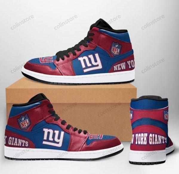 JWFancy New York Giants NFL AJ1 High Sneakers Shoes For Men And Women