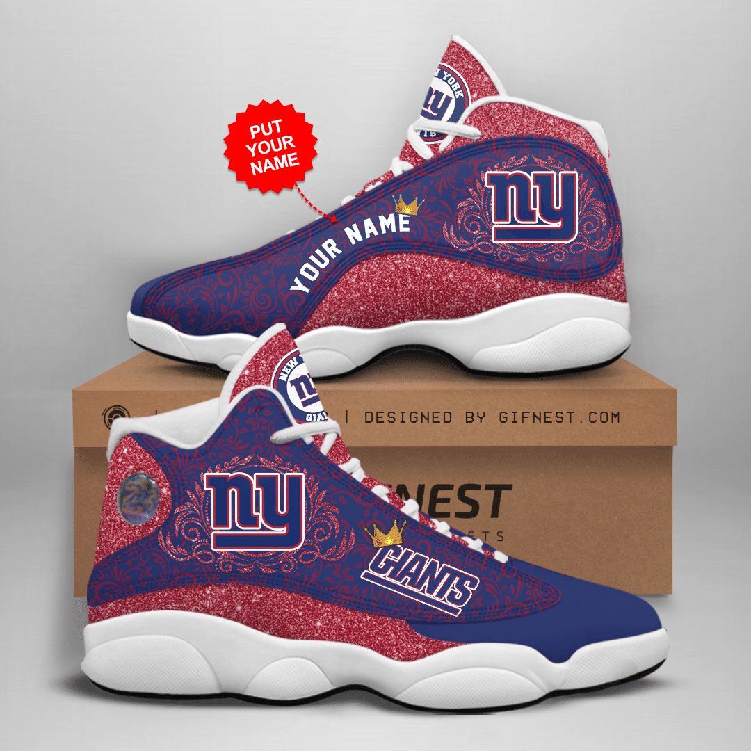 JWFancy New York Giants NFL AJ13 Sneakers Shoes For Men And Women