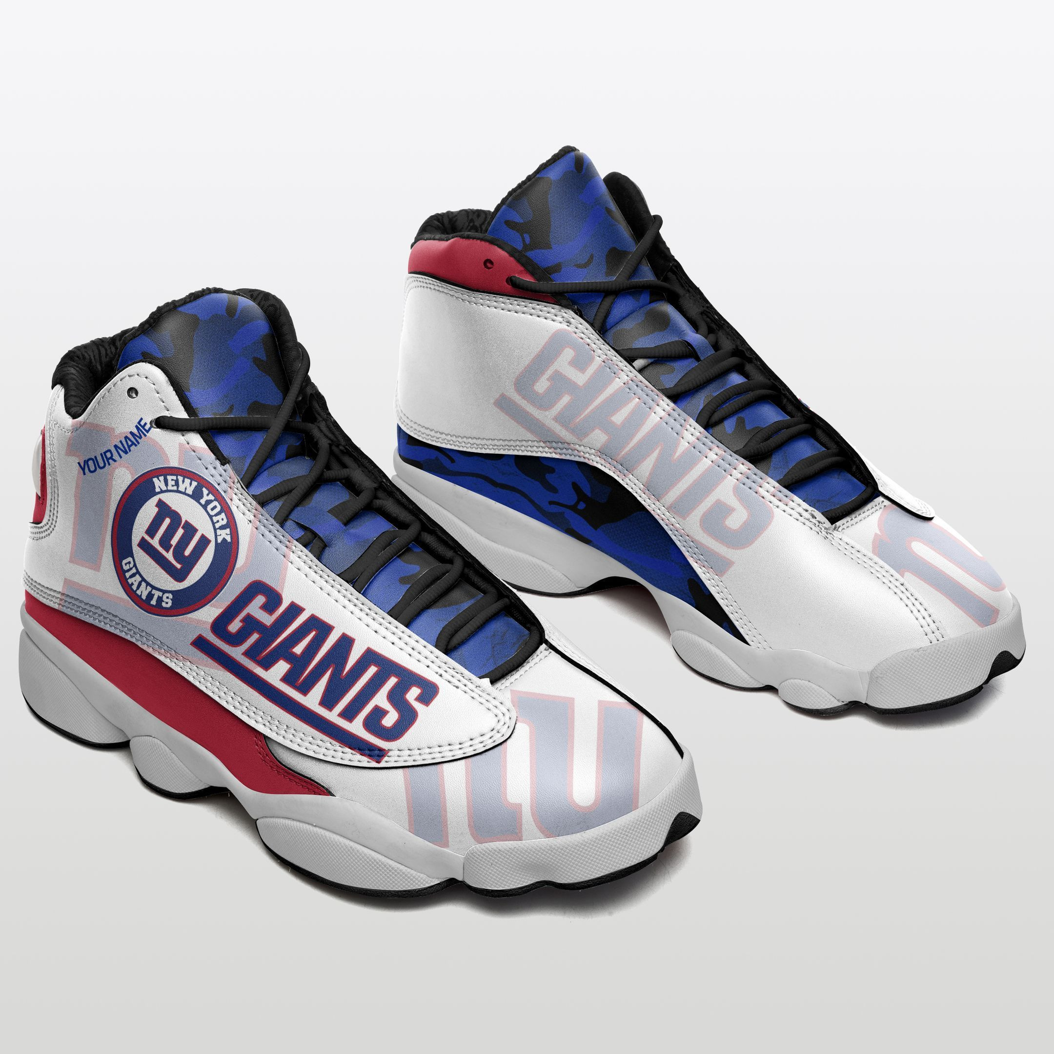 JWFancy New York Giants NFL AJ13 Sneakers Shoes For Men And Women