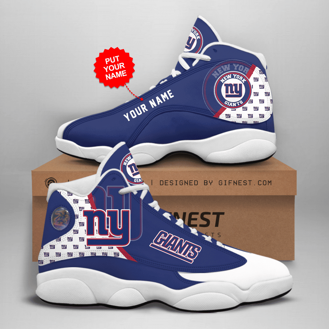 JWFancy New York Giants NFL AJ13 Sneakers Shoes For Men And Women