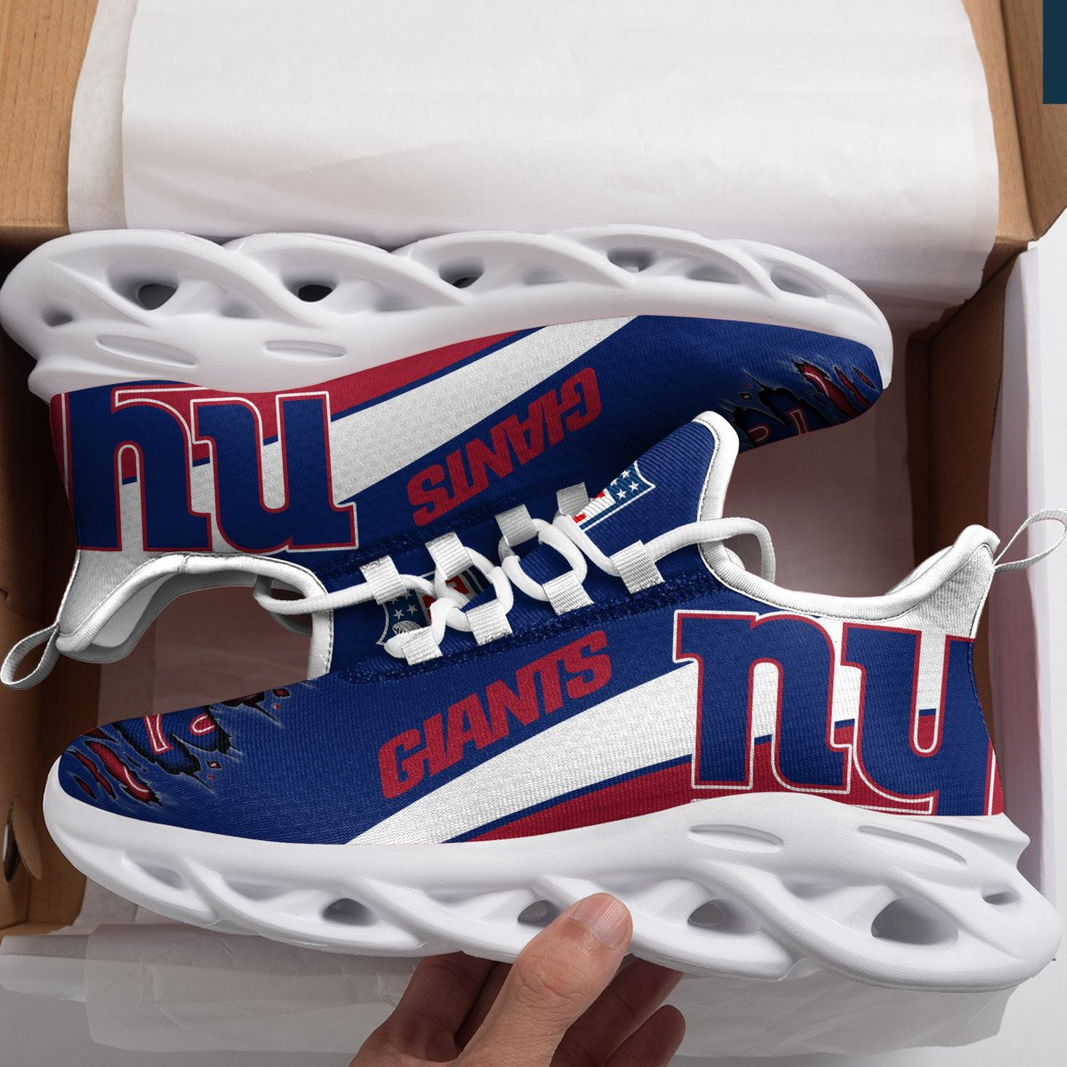 JWFancy New York Giants NFL Max Soul Shoes Sneakers For Men And Women