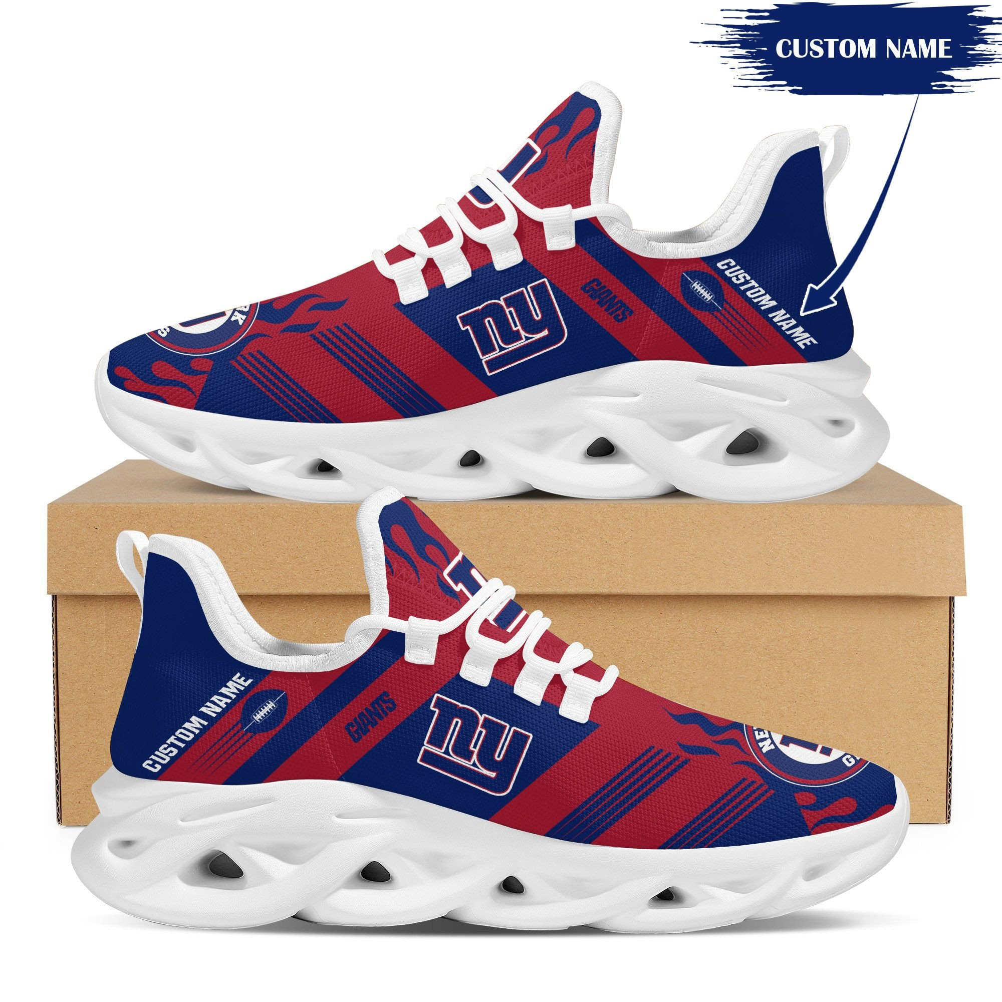 JWFancy New York Giants NFL Max Soul Shoes Sneakers For Men And Women