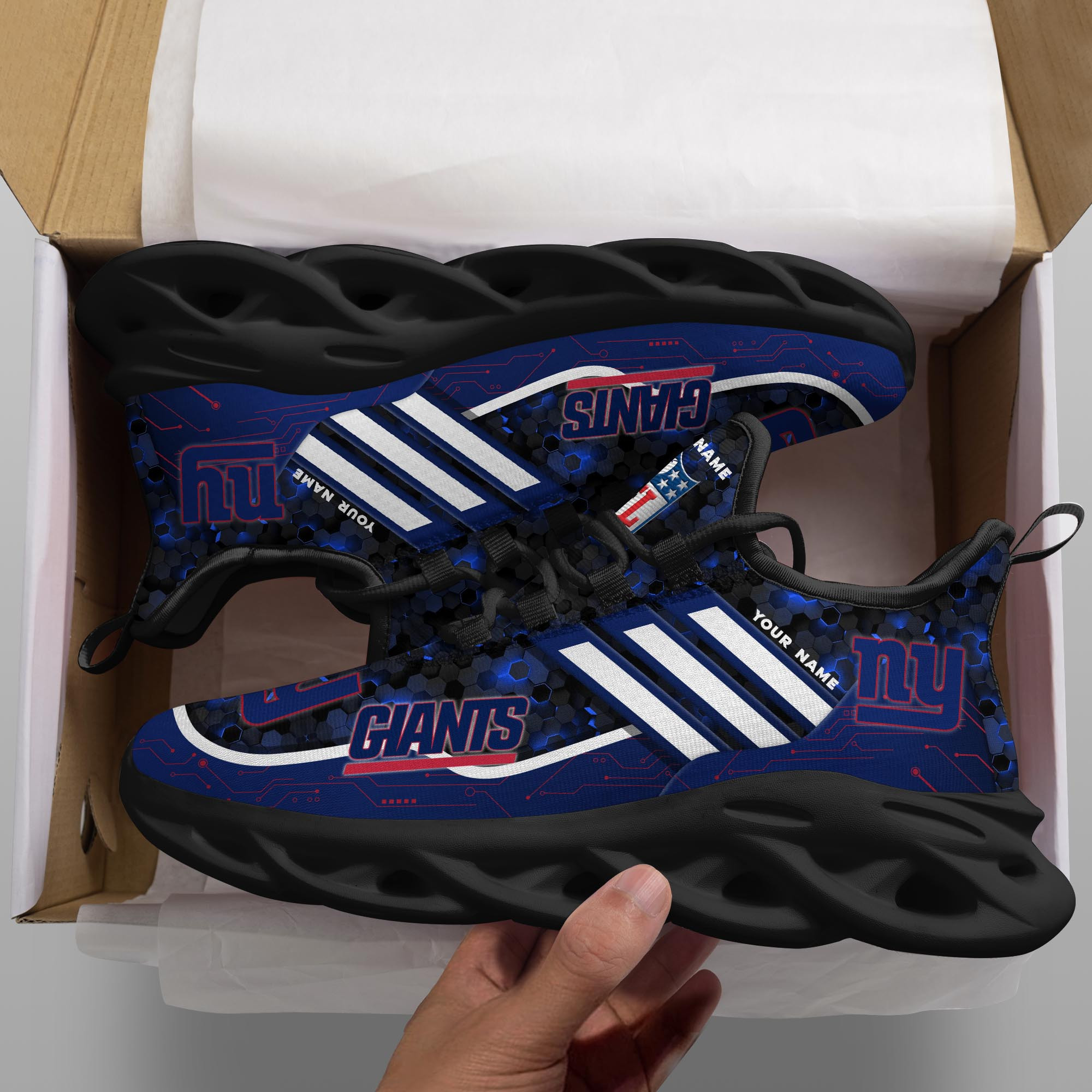 JWFancy New York Giants NFL Max Soul Shoes Sneakers For Men And Women